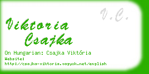 viktoria csajka business card